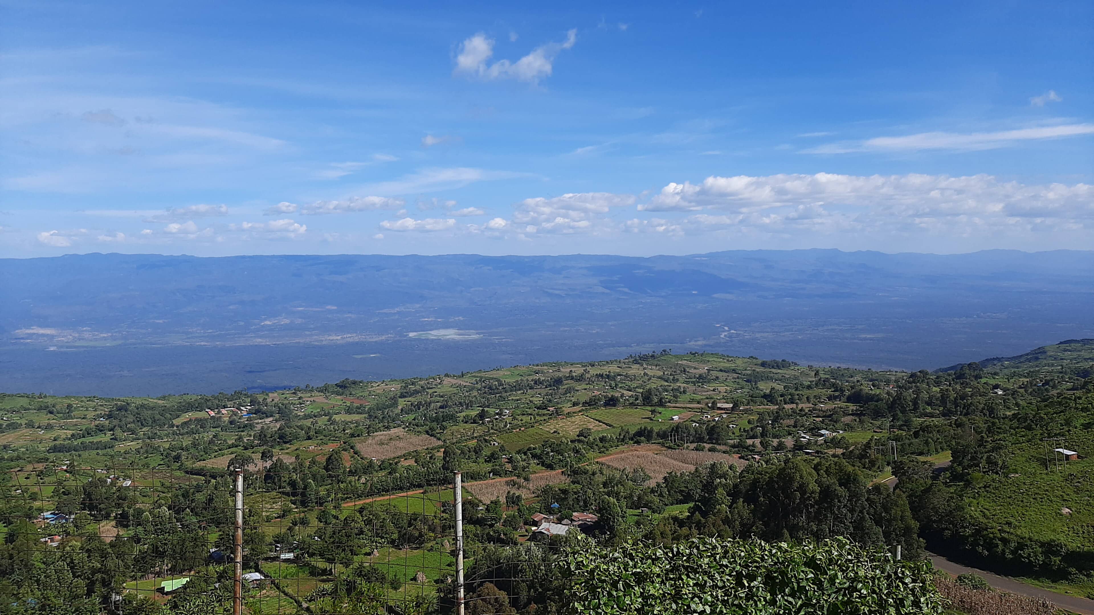 The Kerio View Point on the Kieyo Escarpment near Iten, Kenya, looking out over the Great Rift Valley